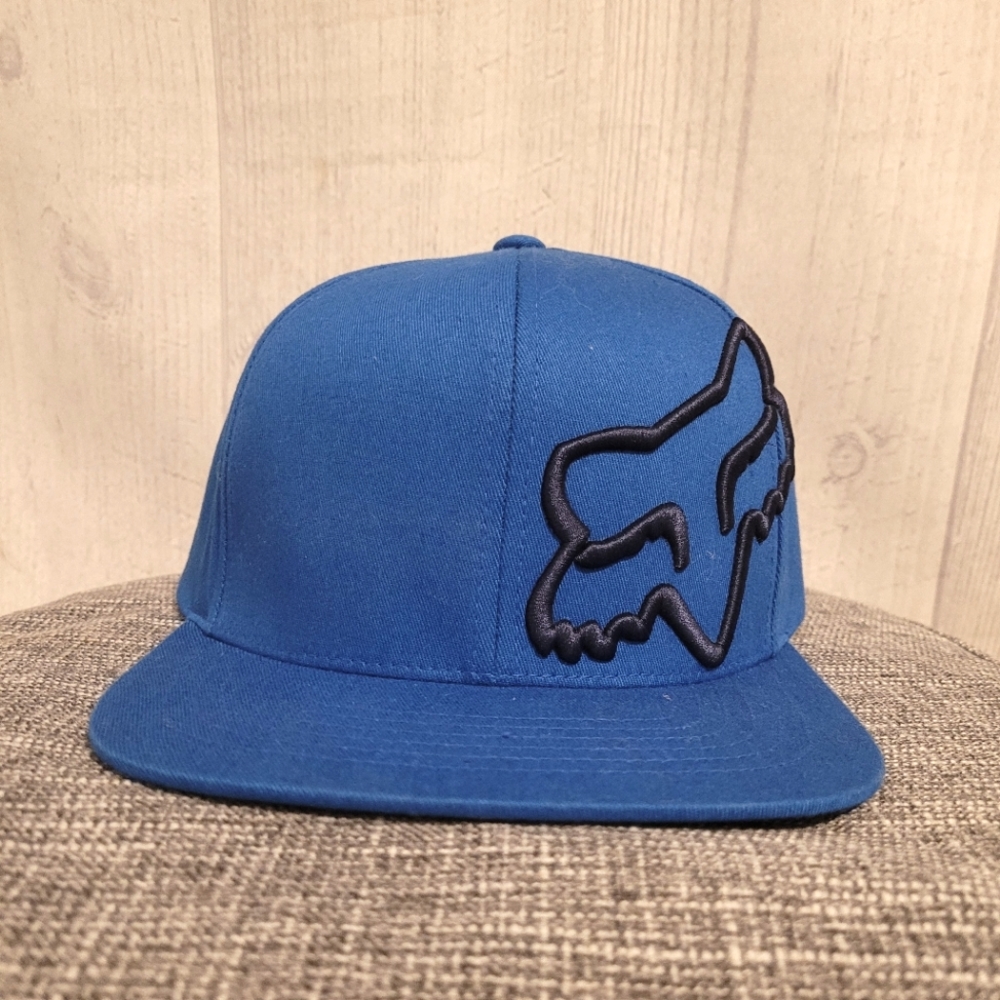 Fox Snapback Hat, Blue